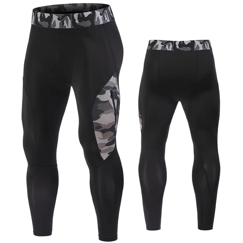 Leggings da allenamento per palestra da uomo Antiusura Asciugatura rapida Elastico da jogging all'aperto Intimo aderente Abbigliamento per esercizi di compressione