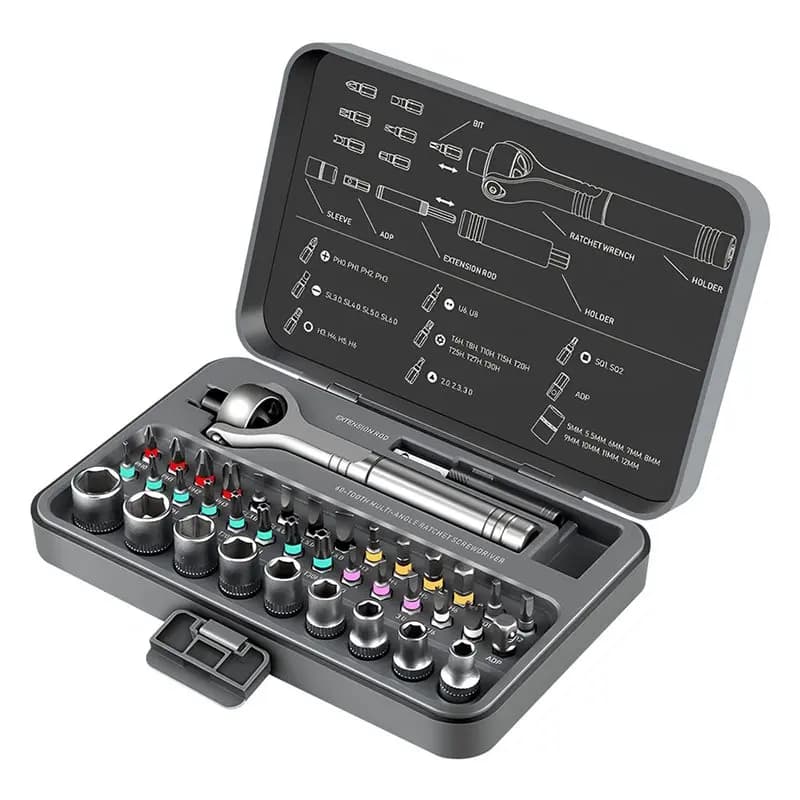 【SET DI UTENSILI】Set di cacciaviti a cricchetto Galacok per la riparazione di computer, kit di strumenti fai-da-te per la manutenzione del hardware del computer