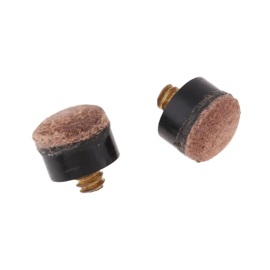 Punta di Ricambio per Stecca da Biliardo in Pelle Dura con Vite, Accessori per Riparazione Stecche e Strumenti da Snooker