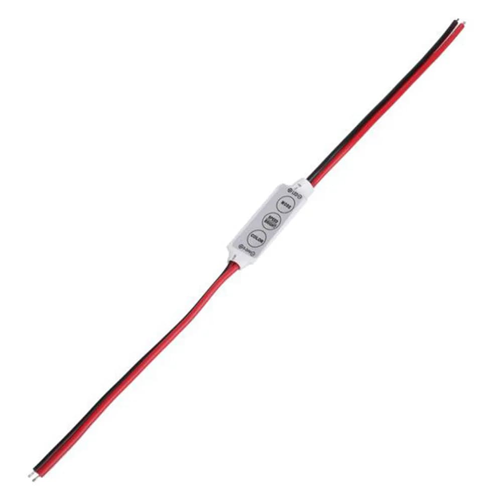 10 pcs 12-24V Mini Led Strip Light Controller Dimmer 8 10 Level Brightness Memory Function For Rgb Tape Switch