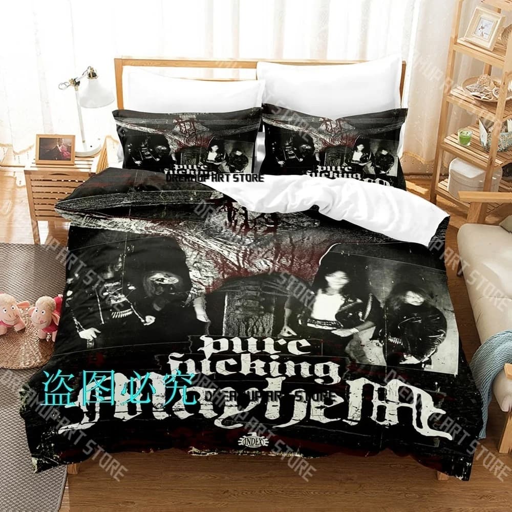 Fashion M-Mayhem Band Bedding Set Single Twin Full Queen King Size Bed Set Kids Bedroom Duvetcover Sets Bed Sheet Set