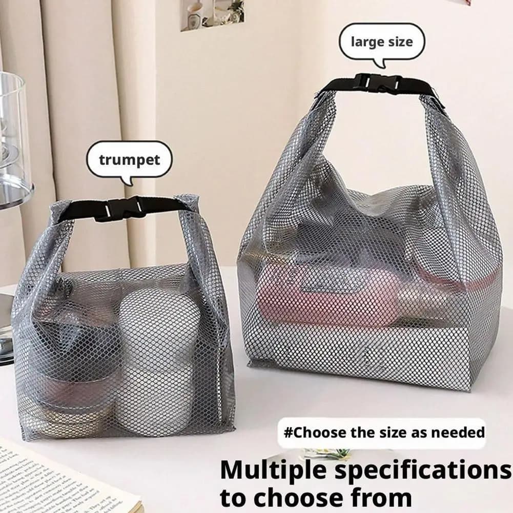 1PC/2PCS Travel Makeup Storage Bag - Large Capacity, Waterproof, Hand-Held, Suitable For Outdoor Swimming And Carrying.