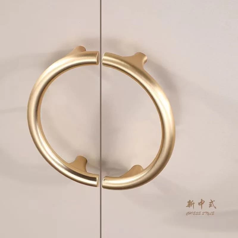 Maniglia per armadio in stile cinese Maniglia per cassetto per porta dell'armadio in oro moderno Maniglia per armadio per scarpe da cucina Maniglie per mobili Accessori