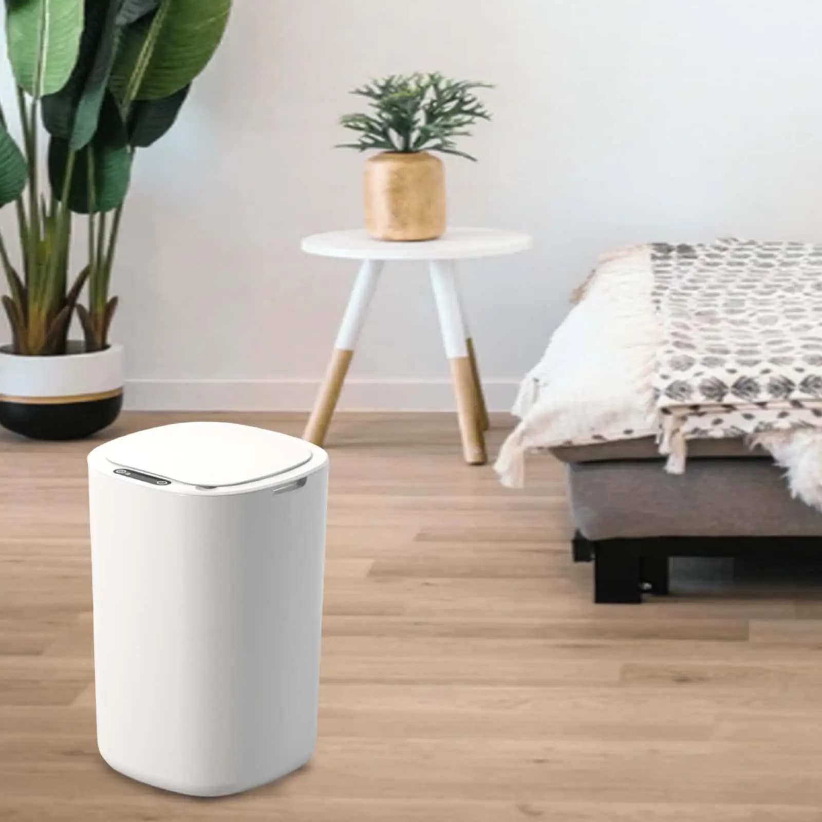 Trash Can 12L Narrow Wastebasket Garbage Basket Dustbin for Bathroom Toilet