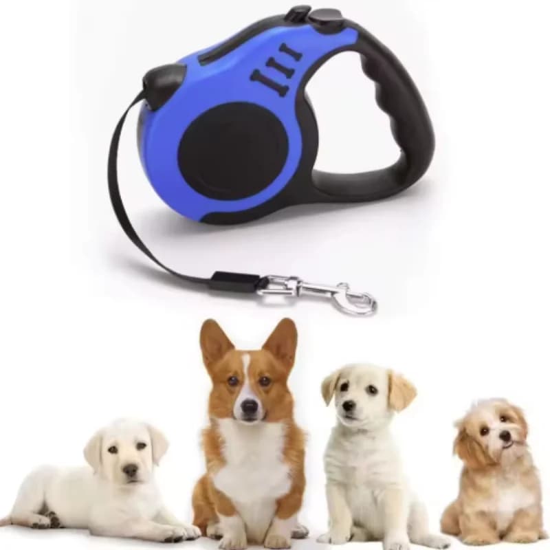 Guinzaglio Retrattile per Cani da 3,5m, Corda Automatica Estensibile per Passeggiate e Addestramento di Cani Piccoli, Medi e Grandi