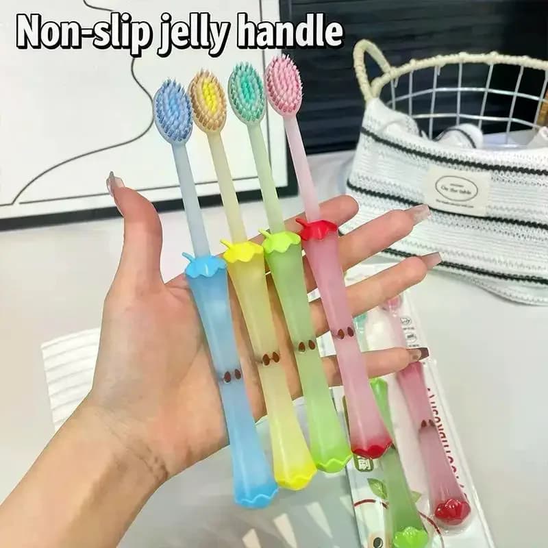 2 spazzolini da denti a setole morbide per lo sbiancamento dei denti, adatti per la cura orale di bambini e adulti