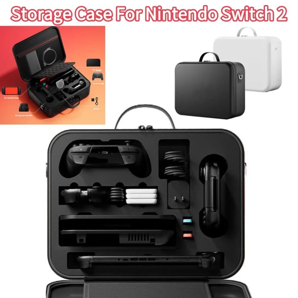 Grande custodia da trasporto per Nintendo Switch 2 Maniglia per caricabatterie antigraffio Borsa per console di carte da gioco Accessori per giochi