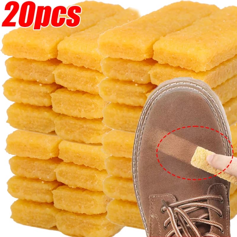 Gomma naturale Blocco di gomma Scarpe scamosciate Stivali Detergente Lucido delle scarpe Brillante per pulire Spazzola per pelle Strumento Decontaminazione professionale