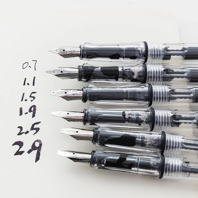 6pcs/Set Flat Tip Calligraphy Pens Art Parallel Writing Set for Gothic Lettering Tibetan Arabic Fountain Pens Stationery