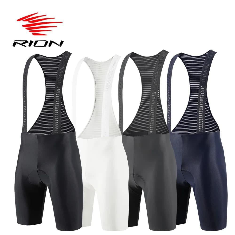 RION Men's Shorts with Cycling Brawls Road Bike MTB Padded Collants Ride Seamless Bavarians Women's Suit Long Distance Cycling Clothing 6H 8H