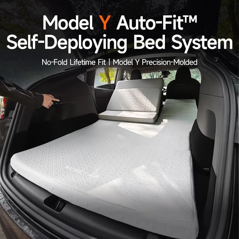 For Tesla ModelY Juniper2025 Camping Mat Portable Foldable Memory Foam Travel Sleep Mattress Sleep Bag Accessories
