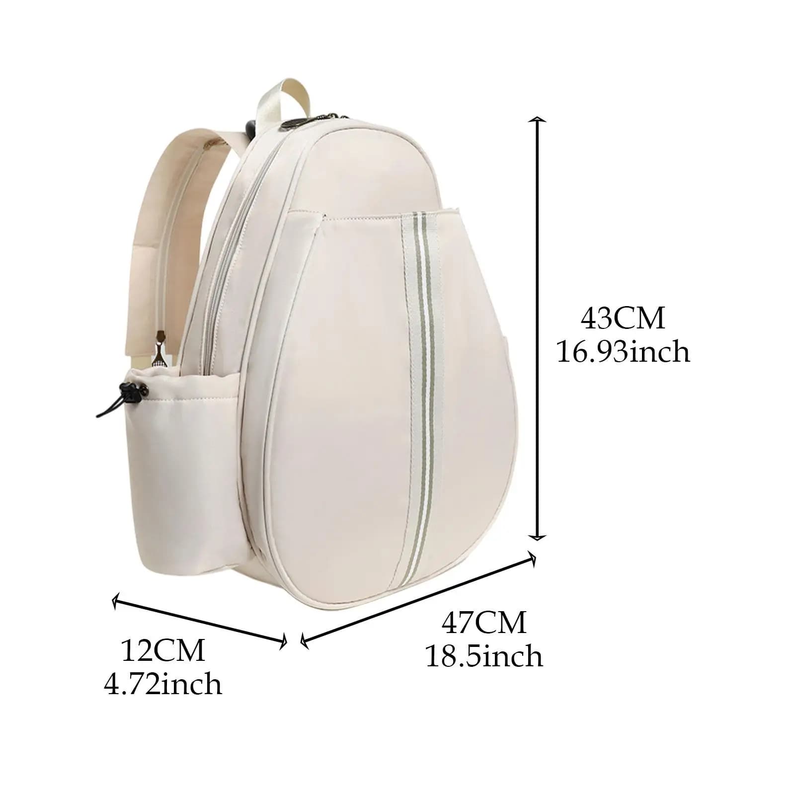 Borsa da tennis professionale da donna e da uomo con portaborraccia, borsa da badminton