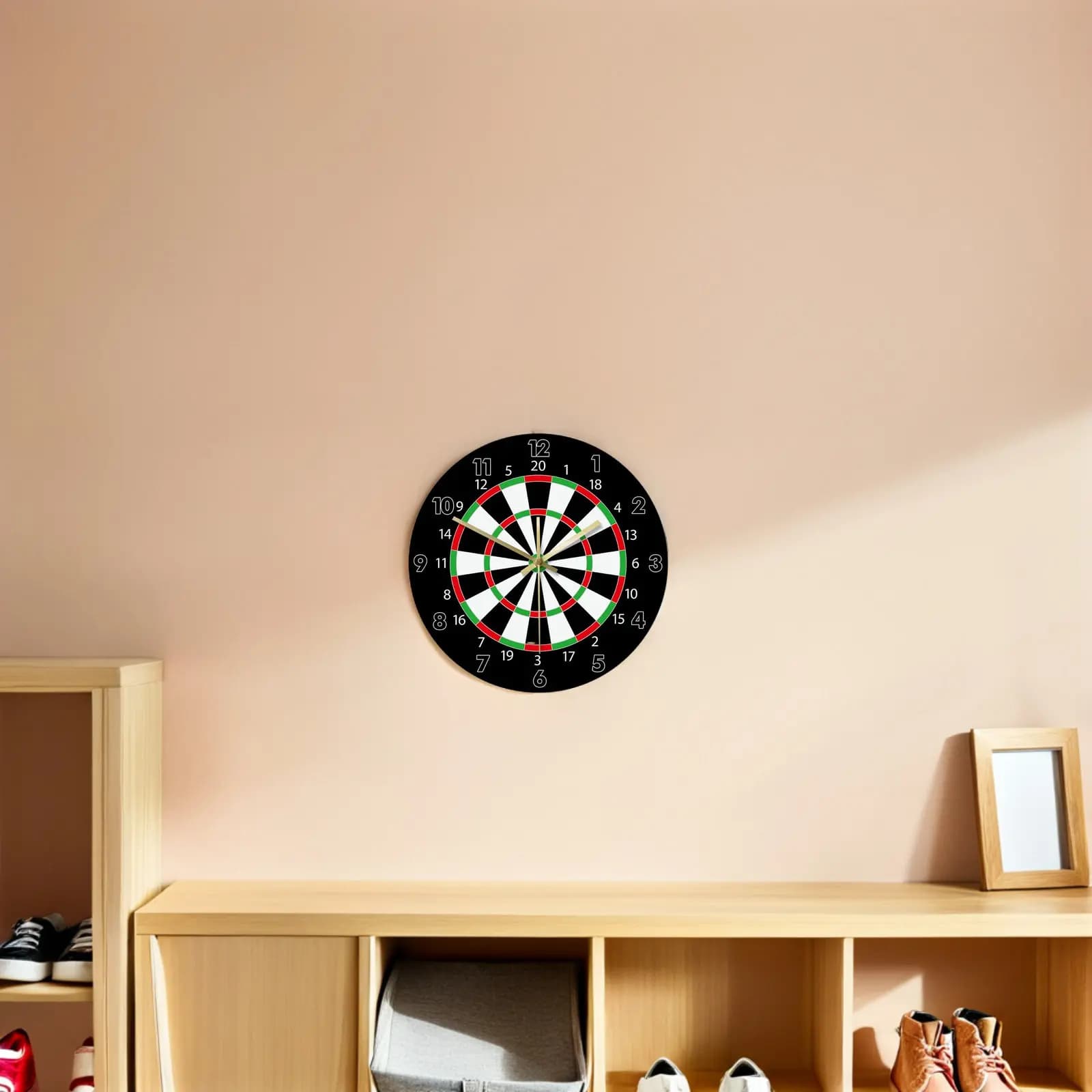 Orologio da Parete Silenzioso con Motivo a Freccette, Leggero e Moderno, Decorazione per Casa e Soggiorno