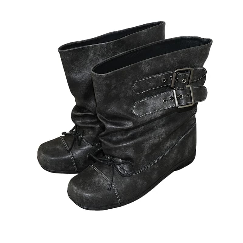 Apartments Women boots Stilista Boots punk Boots Women winter boots Chelsea 2025 Trend New Buckle Gladiator Moto Botas