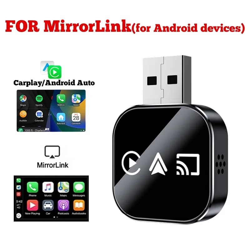 Adattatore Carplay USB cablato B27B 3 in 1 Wireless Smart Mirror Link Android Auto Plug And Play Dongle B