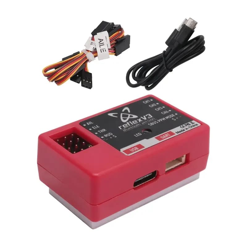 A33T-For FMS Reflex V3 Flight Controller Gyro Stabilizer RC Aircraft FMS Warbird Fixed Gyro Functionality Drone Helicopter