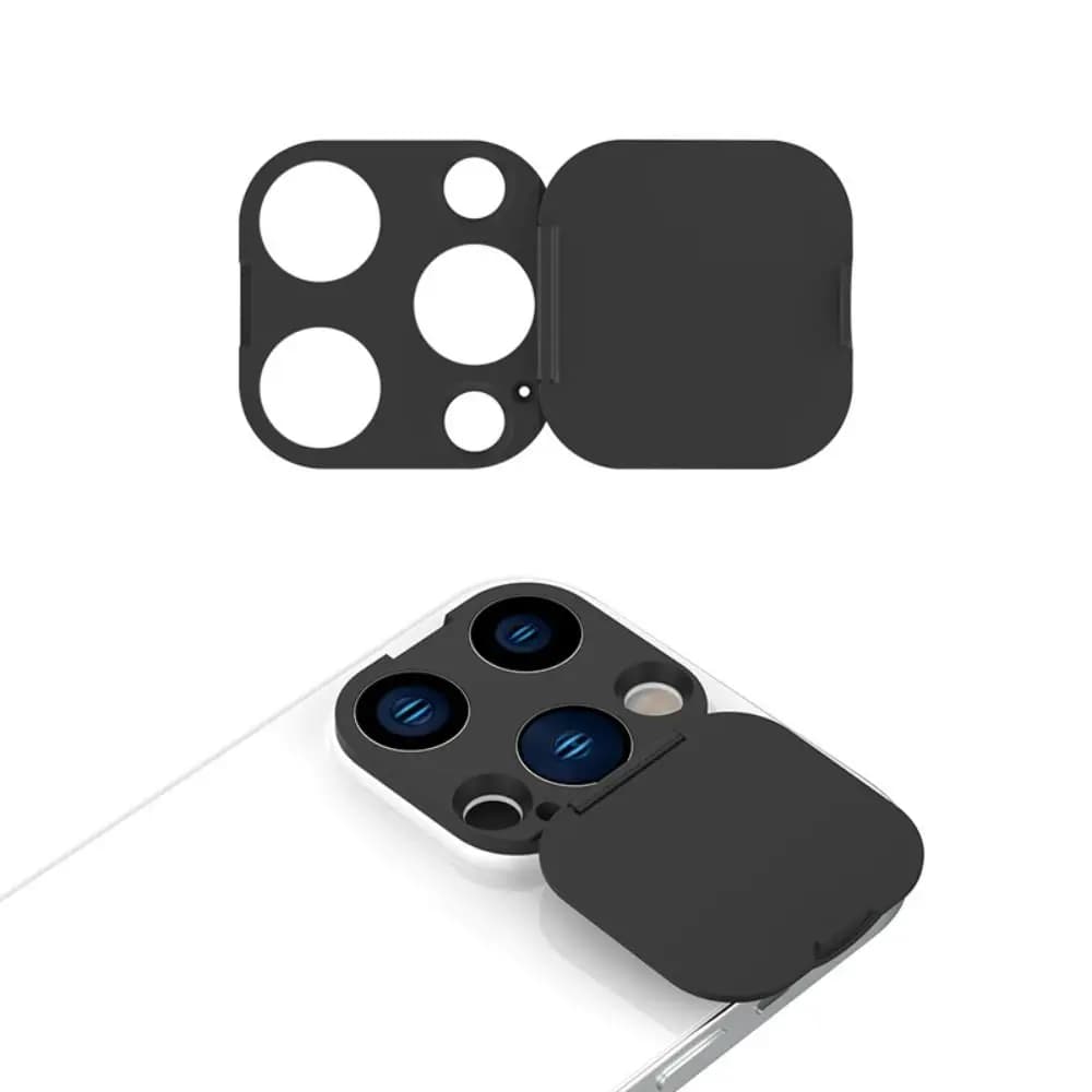 Adesivo protettivo per copertura webcam posteriore Accessori per copriobiettivo in plastica per fotocamera Protezione per la privacy dell'obiettivo del telefono per iPhone 15 Pro Max Plus