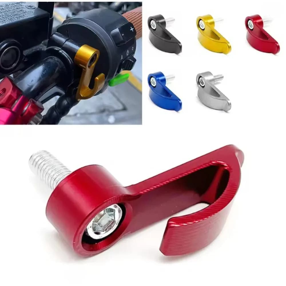 Aluminum Alloy Single-hole Helmet Hook, Universal Hanger for Motorcycle, Dirt Bike & E-scooter