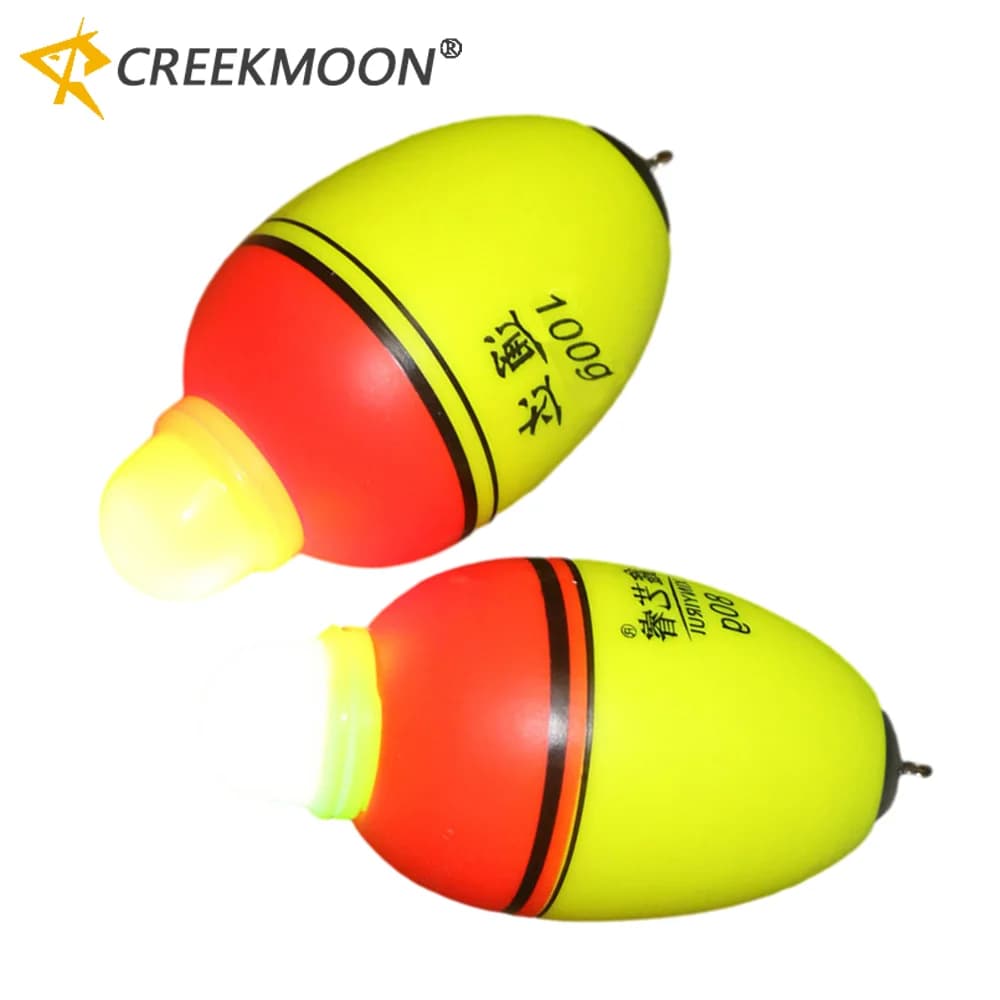 Galleggianti da Pesca Luminosi in EVA da 20/30/40/50/60/80/100g, Anti-Corrosione, per Pesca Notturna, Galleggianti in Schiuma per Mare e Scogliera
