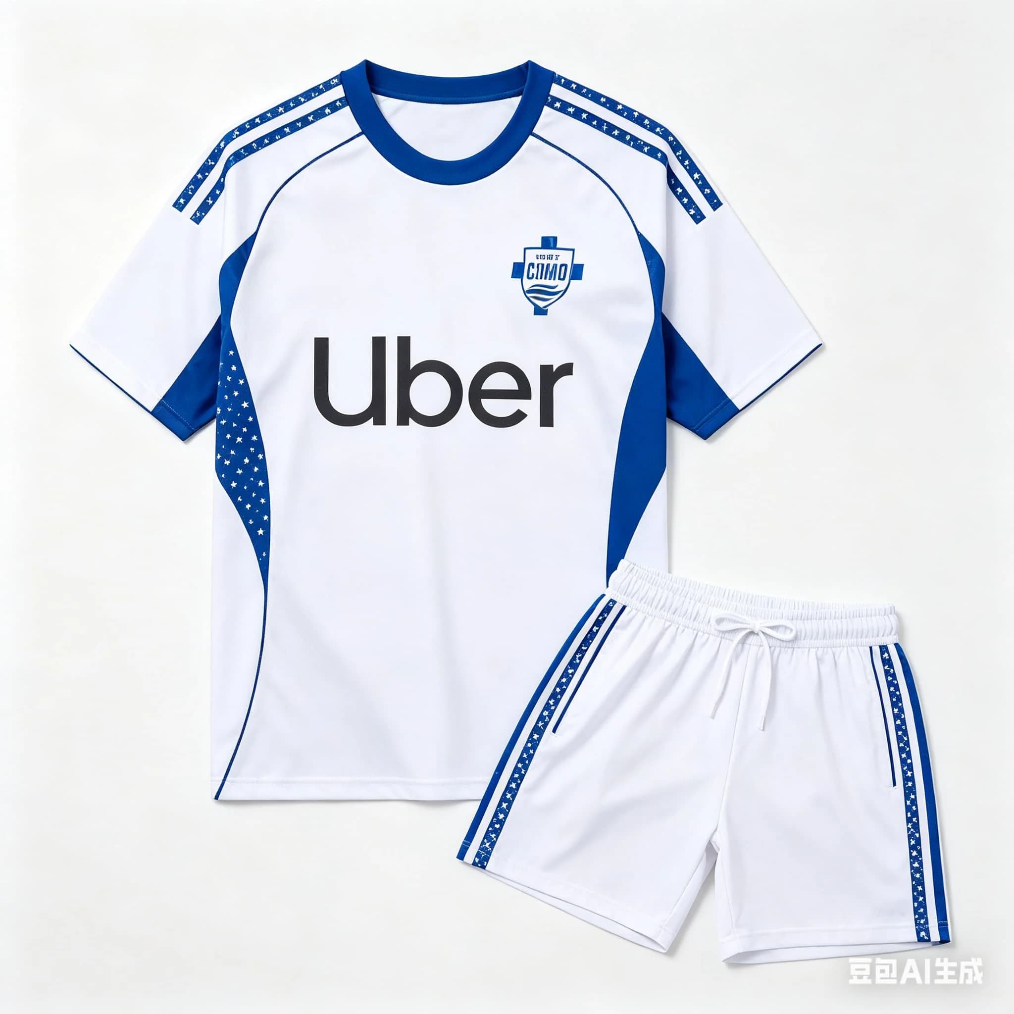 Set Maglie da Calcio Como 1907 Casa e Trasferta 25-26, Completo Sportivo Casual Traspirante ad Asciugatura Rapida per Uomo