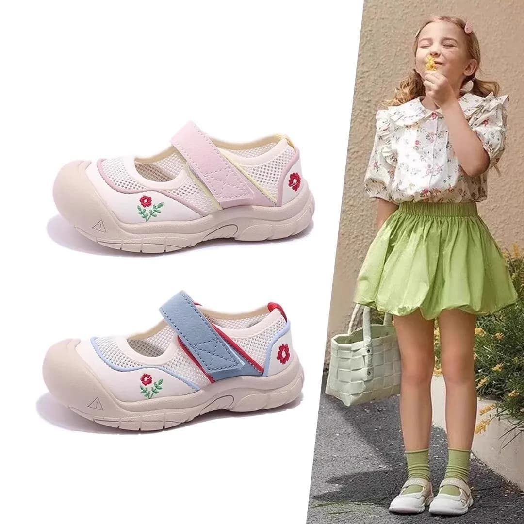 Sneakers in rete per bambini, sandali antiscivolo, scarpe sportive per bambini e bambine, sandali traspiranti da spiaggia, scarpe sportive casual con suola morbida