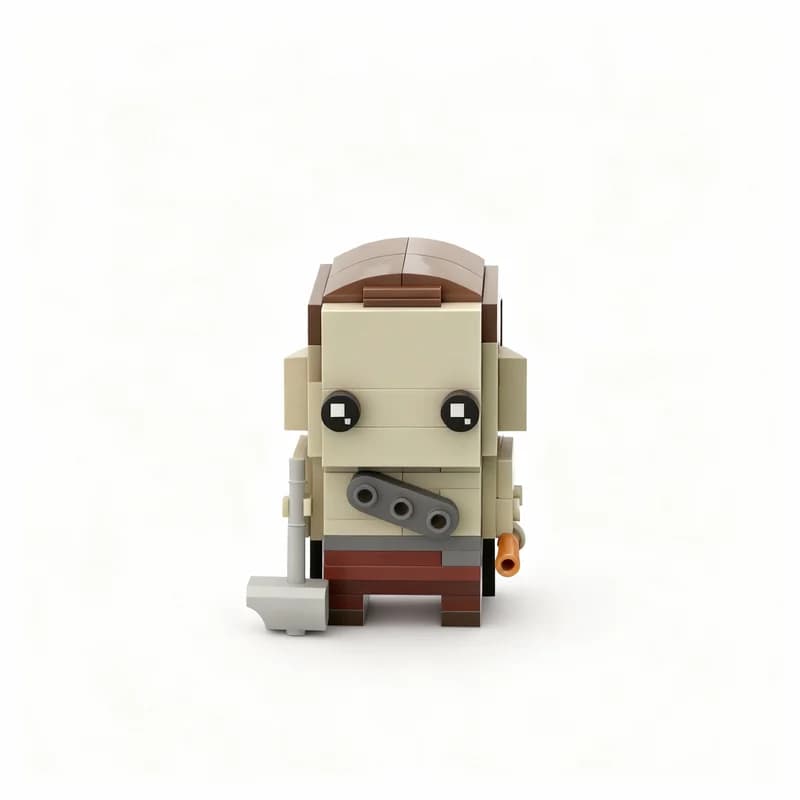 Set di Costruzioni MOC Baradun Brickheadz da 461 Pezzi, Giocattolo Educativo Creativo Fai-da-Te, Regalo di Natale