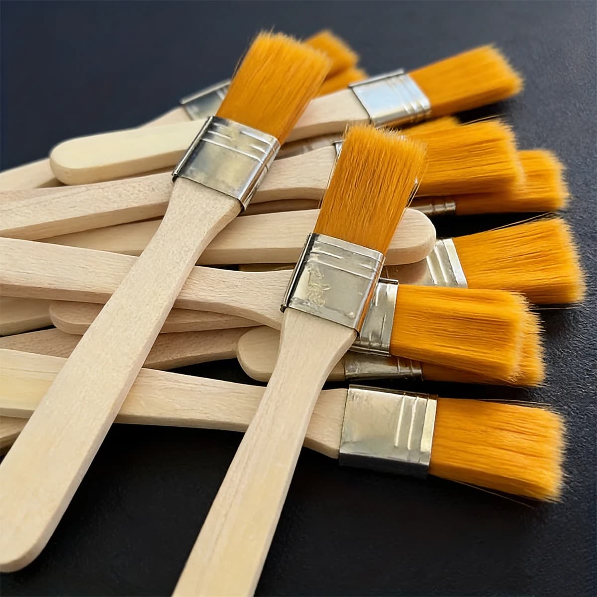 Spazzole in nylon 6/12/18/32 pezzi manico corto in legno pennelli artistici pennelli per acquerello pennelli da parete pennelli artistici strumenti per la pulizia