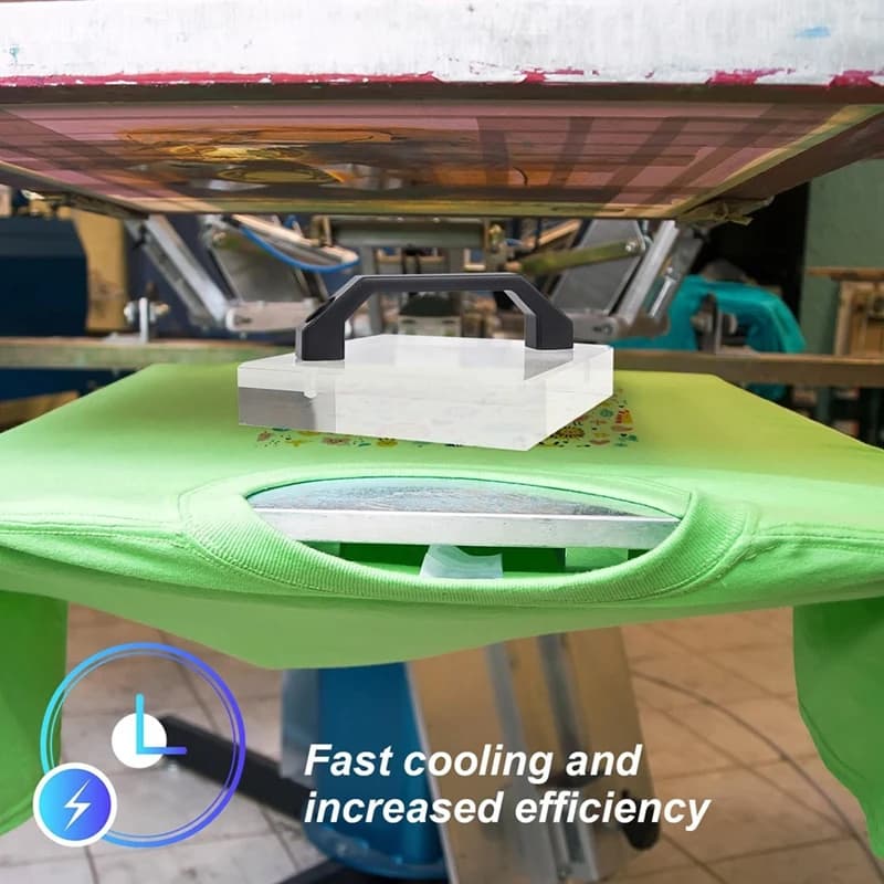 Blocco di raffreddamento HTV con manico, strumento per colpire il calore Trasferimento di calore Clip per carta per sublimazione del vinile Accessori per raffreddamento rapido-ABWY