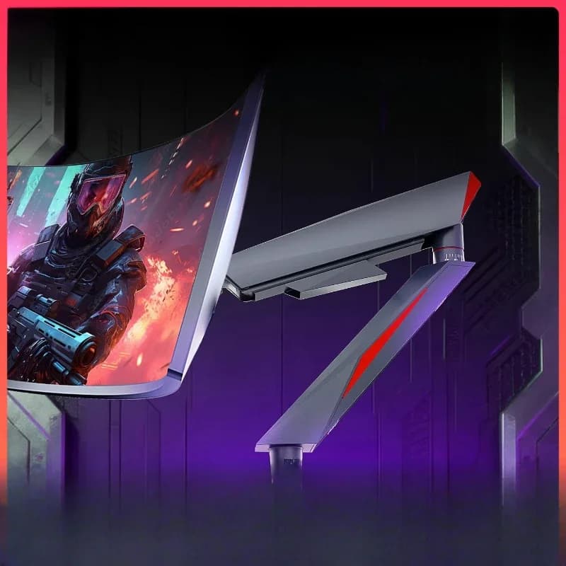 Supporto per monitor, braccio robotico per e-sport, supporto per display, braccio rialzato per schermo del computer