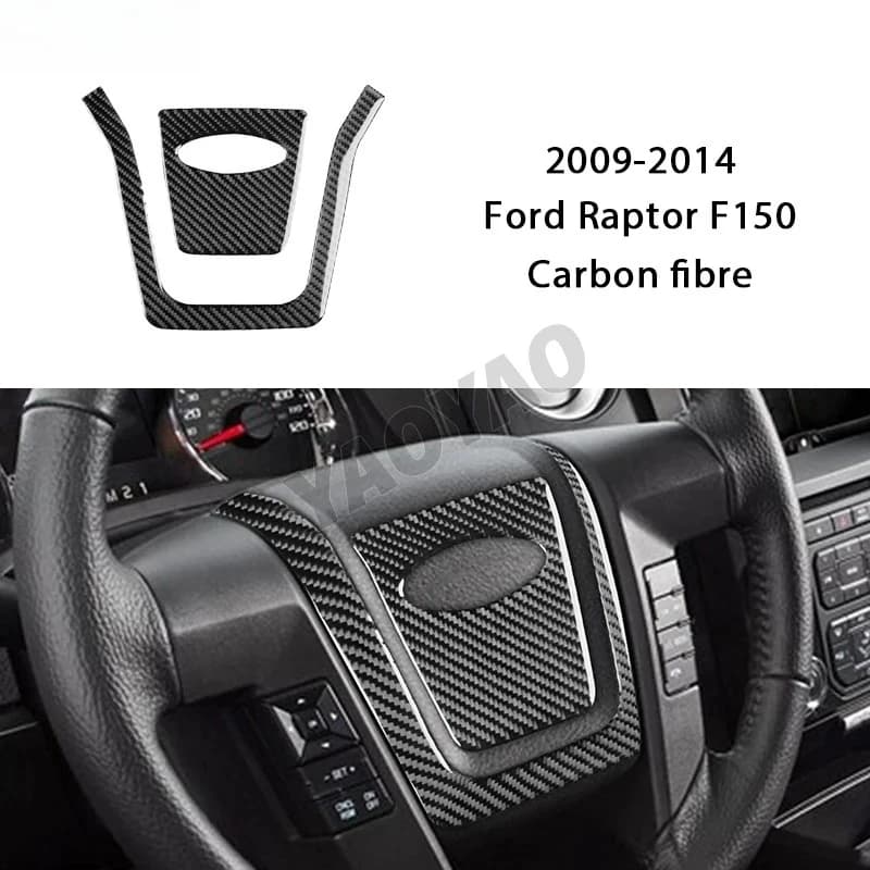 Copertura console in fibra di carbonio per Ford F150 Raptor 2009-2014 2010 2011 2012 2013 Accessori decorativi adesivi per interni