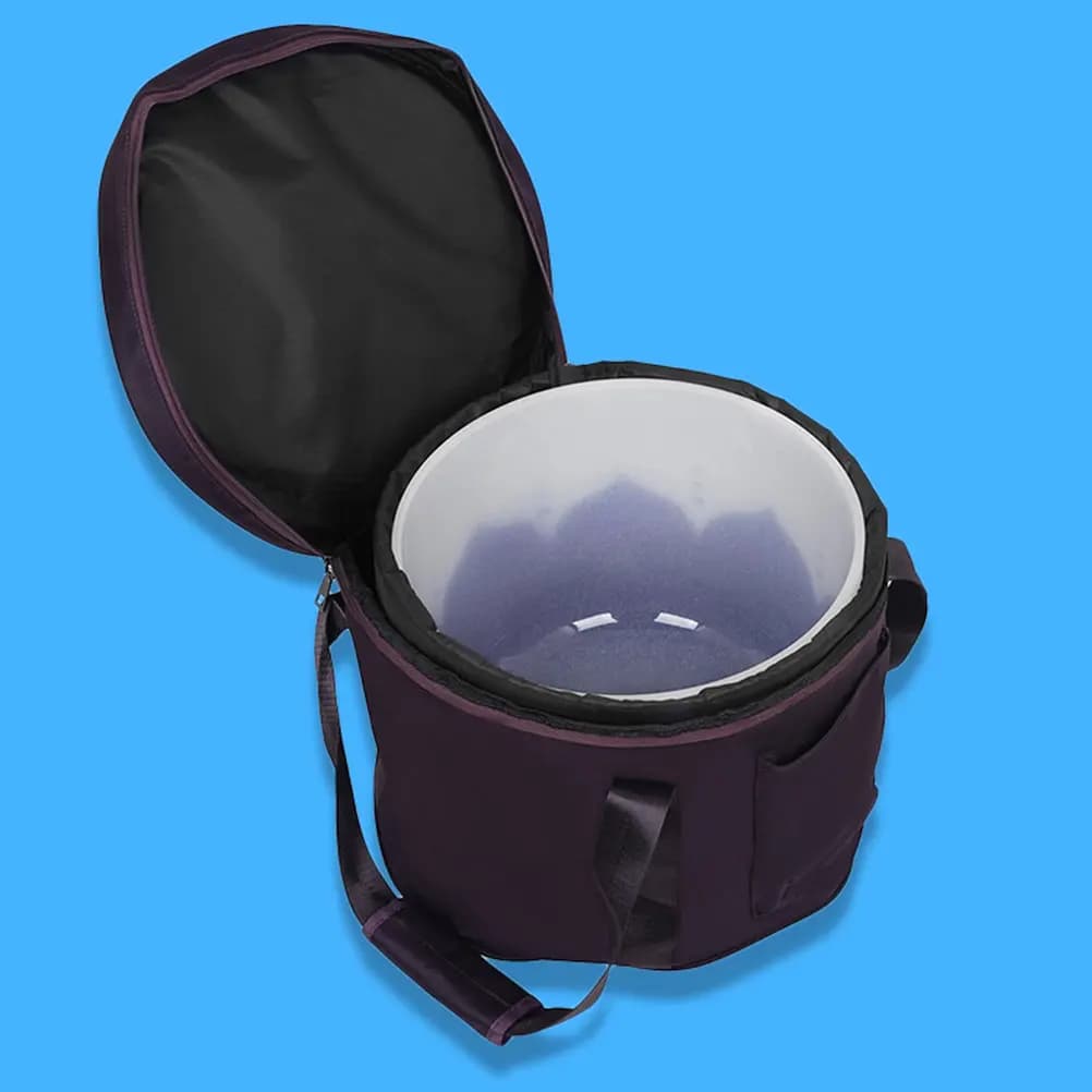 Singing Storage Bag Portable Crystal Case Thickened Liner Smooth Zipper Durable Travel Protection Meditation Bowl Holder Tibetan