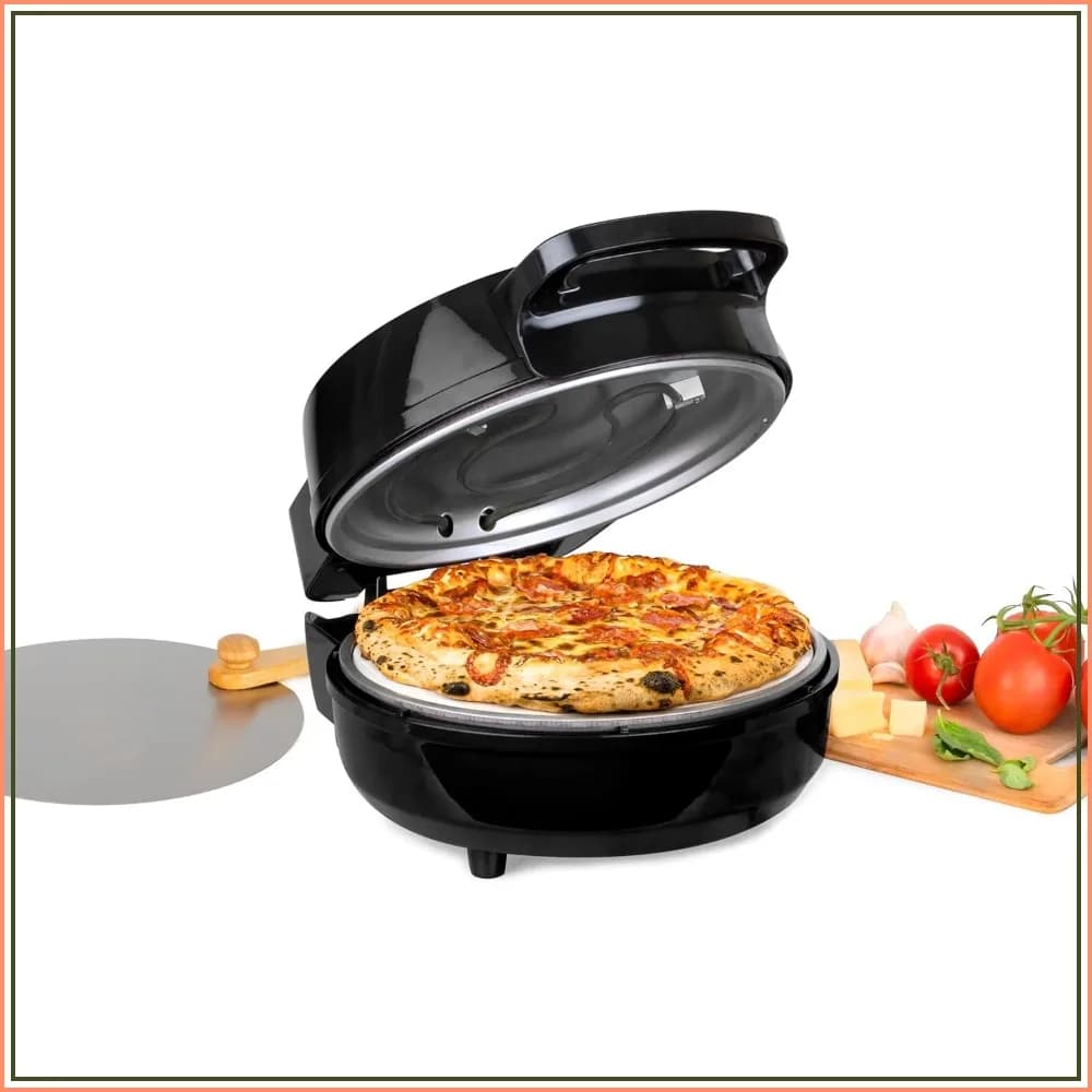12in Electric Pizza Oven, Stone Baked, 750°F, Homemade Pizza in Minutes