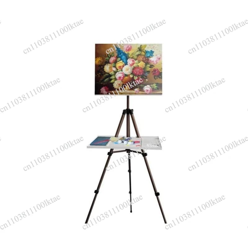 Aluminum Alloy Easel and Drawing Board Set Foldable Multi-Functional Watercolor Easel Extendable and Adjustable Support