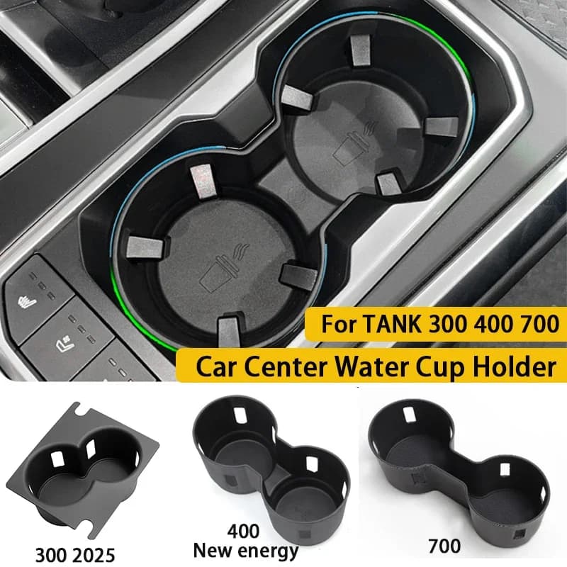Per Great Wall TANK 300 400 700 Centro auto Portabicchieri acqua per TANK300 2025 400 New Energy Car Center Cup Coprisedile protettivo