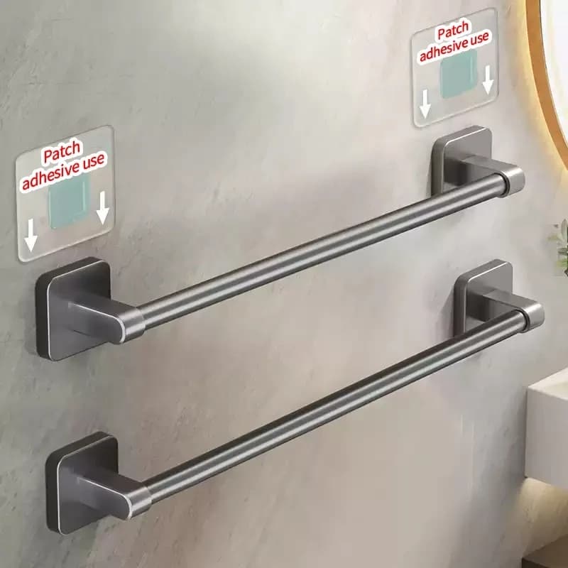 Non è necessario perforare le pareti per l'installazione del portasciugamani da bagno/gancio/portasciugamani/portagli da cucina accessori da bagno