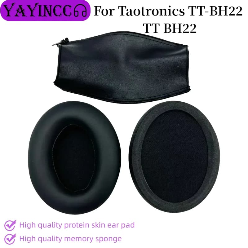 YAYINCC 1pair Ear Pad For Taotronics TT-BH22 TT BH22 Headset Gamer Replacement Headphones Memory Foam Earpads Foam