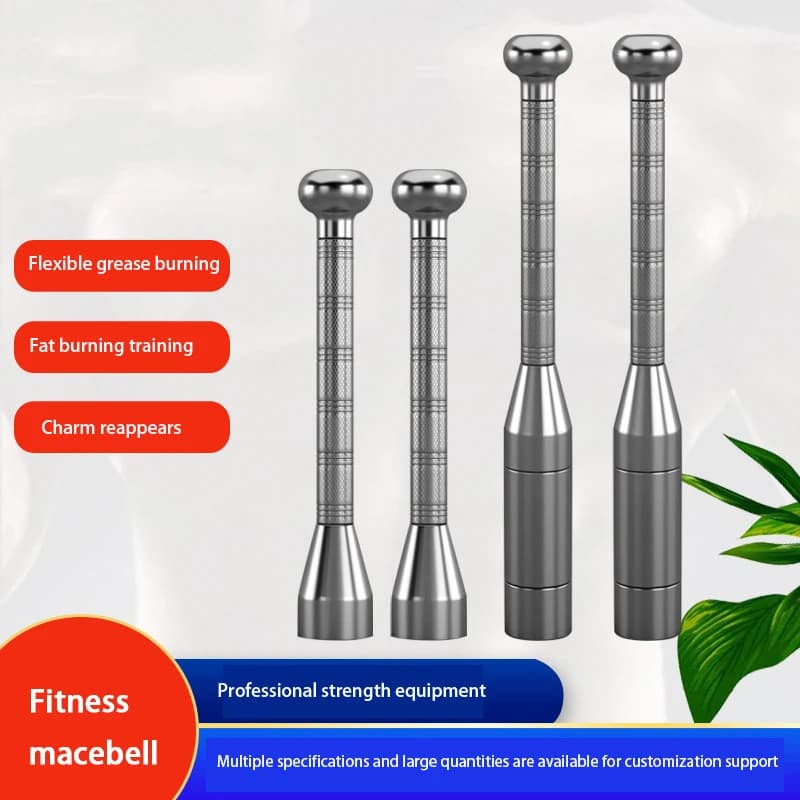 Solid non-slip macebell 8 kg kettlebell adjustable commercial fitness macebell Iranian bell with 10 kg pure steel rod