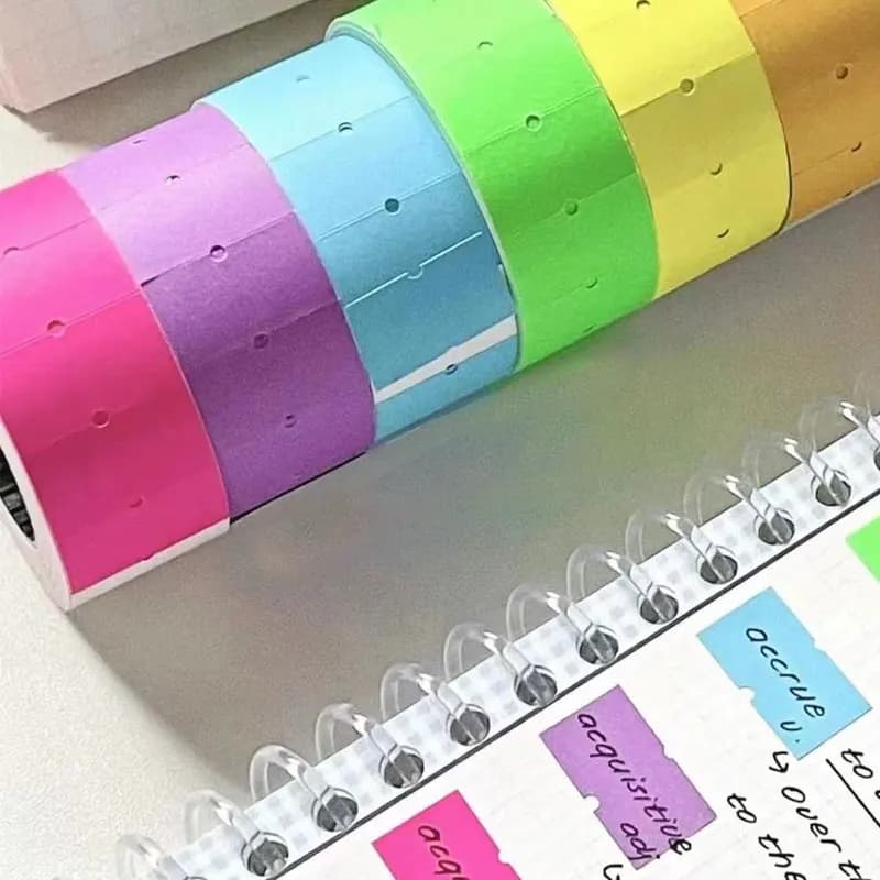 5000 pz/lotto etichetta etichette adesive Private colorate adesivi in carta autoadesiva cancelleria per appunti in bianco quaderno diario fai da te