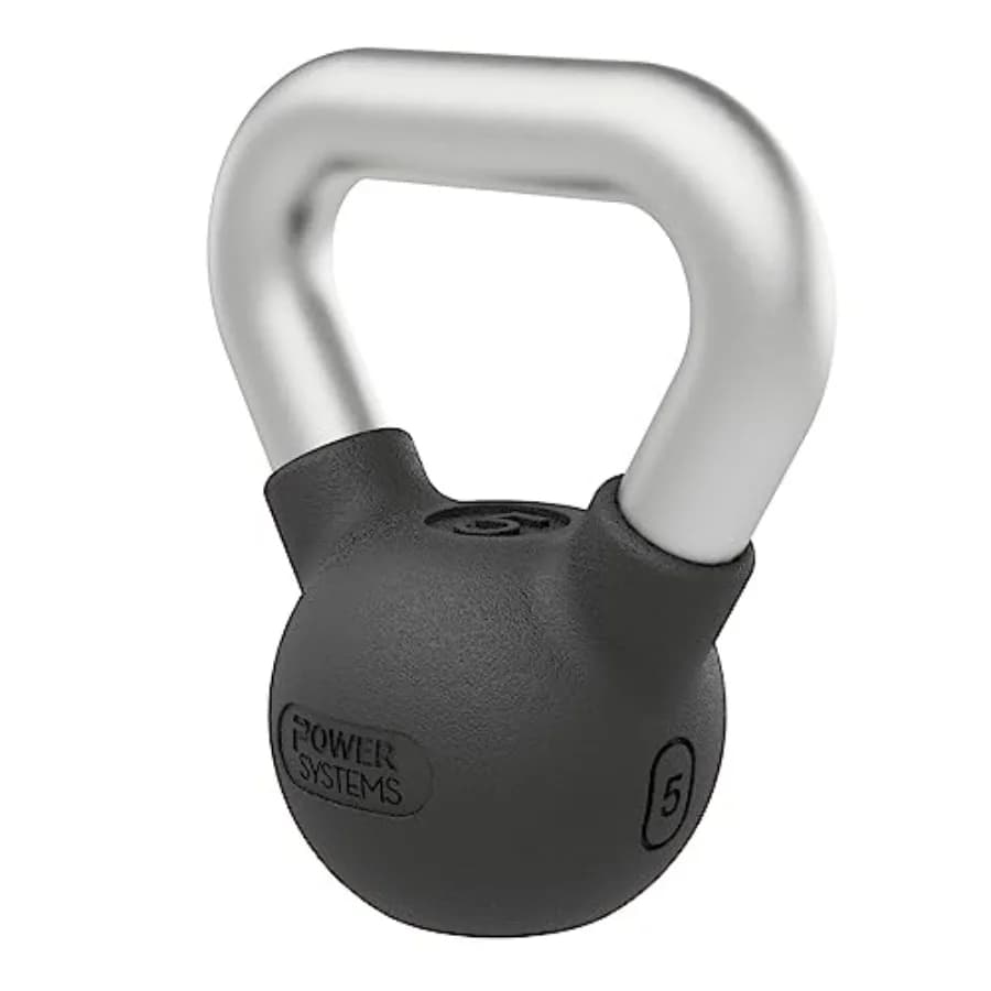 Kettlebell in Gomma Elite - Gomma Stampata Premium Nera - Design Resistente per Allenamenti a Casa e in Palestra