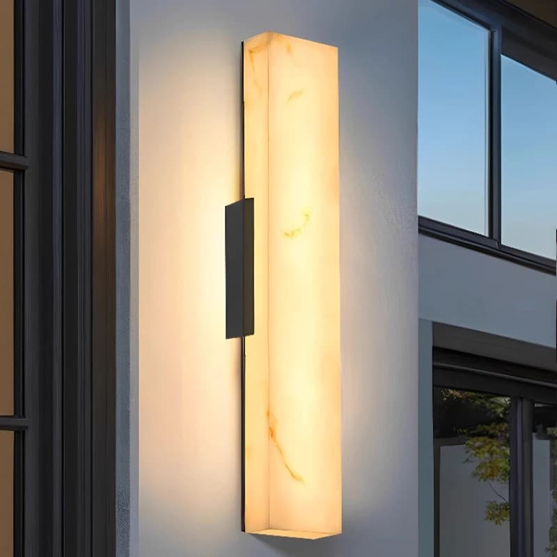 Lampade da Parete in Marmo di Lusso, Impermeabili per Esterni, per Villa, Cortile, Balcone, Giardino, Applique da Parete per Pilastri e Porte