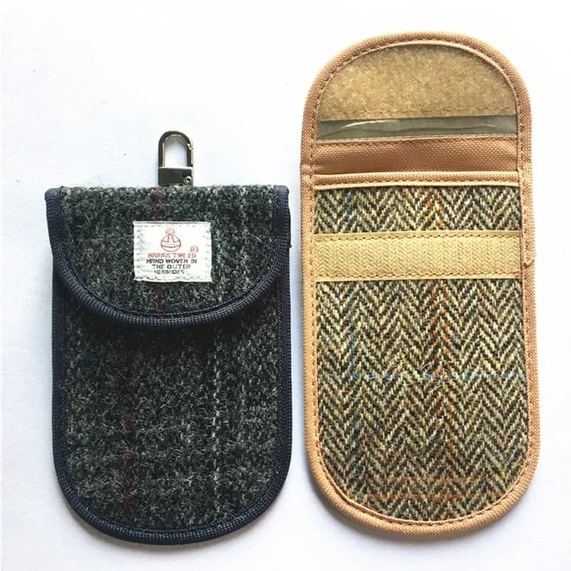 Borsa Rfid portatile Borsa Faraday Custodia per chiavi per auto Borsa per blocco segnale Fob Chiave di schermatura Rfid Borse per carte di credito per la protezione della privacy