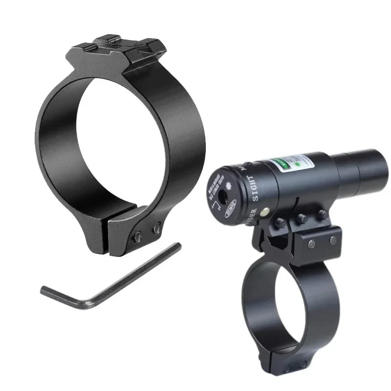 Accessori per pistole giocattolo, anello per canna tattica, superiore con base per binario da 20 mm, diametro 30 mm, per telescopio da caccia, laser, supporti per morsetti ottici