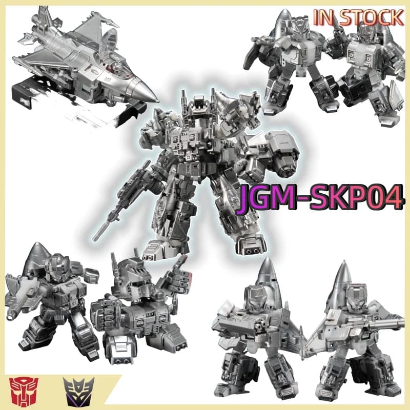 【DISPONIBILE】 Giocattoli trasformabili Prodotto originale Laser Cat Mini Superion JGM-SKP04 Superion Steel Party Q Version Aircraft Combiner