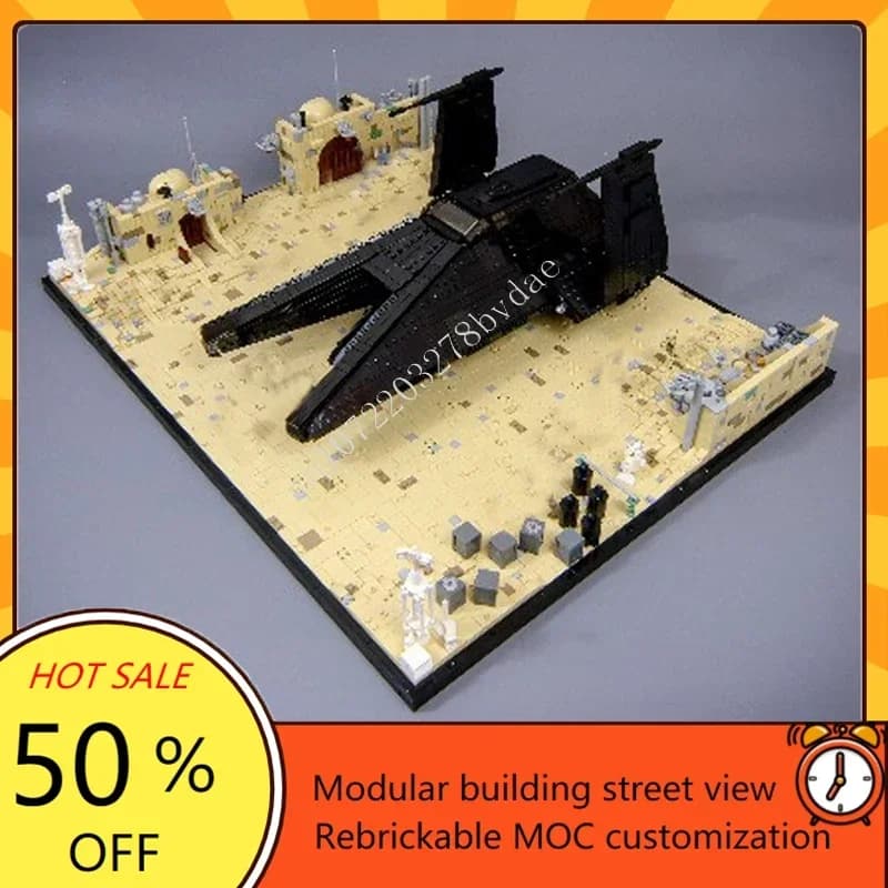 5320PCS Inquisitore Trasporto Falce Tatooine Diorama MOC Guerra Spaziale MOC SpaceShip Battaglia Puzzle Giocattolo Di Natale Regalo per I Bambini Età