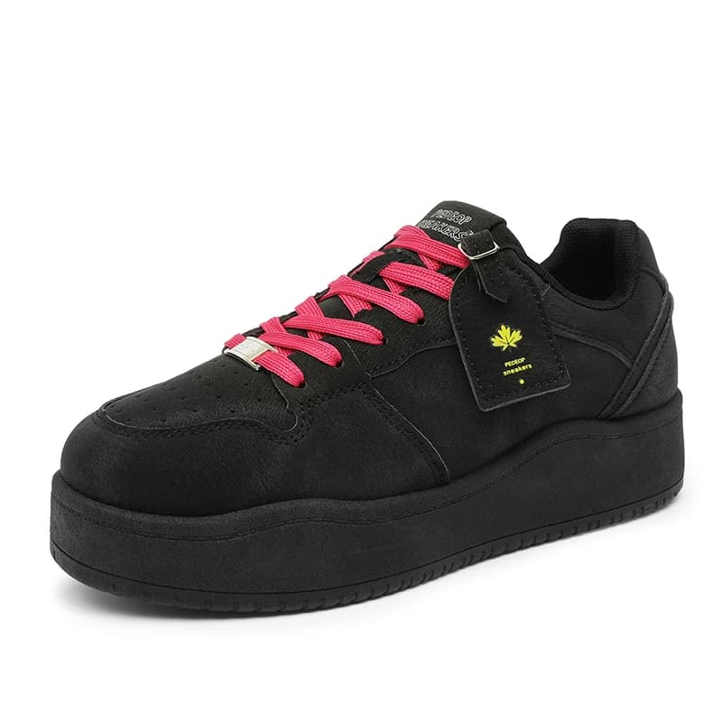 Scarpe Casual da Uomo in Pelle PU di Marca, Sneakers alla Moda con Suola Spessa, Scarpe da Passeggio per Uomo e Donna, Nuovi Stivali in Gomma 2026