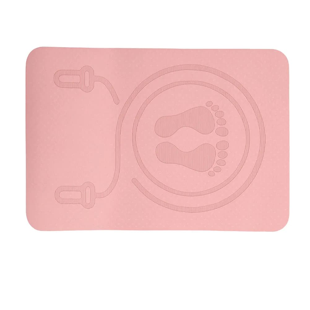 Tappetino Portatile in TPE per Saltare con la Corda, per Palestra Domestica, Yoga, Pilates, Aerobica, Insonorizzato, Silenzioso, Antiscivolo, per Allenamento Fitness