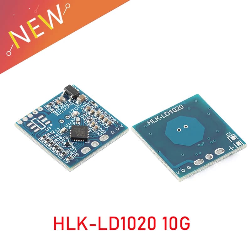 10 pz/1 pz HLK-LD1020 10G Microwave Induction Radar Module Intelligent Humans 10.525GHZ Detection of Low Power Micro-movement