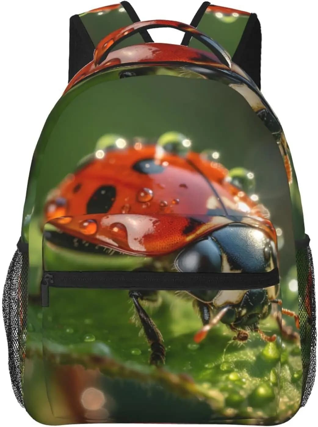 Divertenti coccinelle carine Zaino leggero per laptop Zaino leggero multiuso da viaggio casual Zaini universitari unisex per uomo