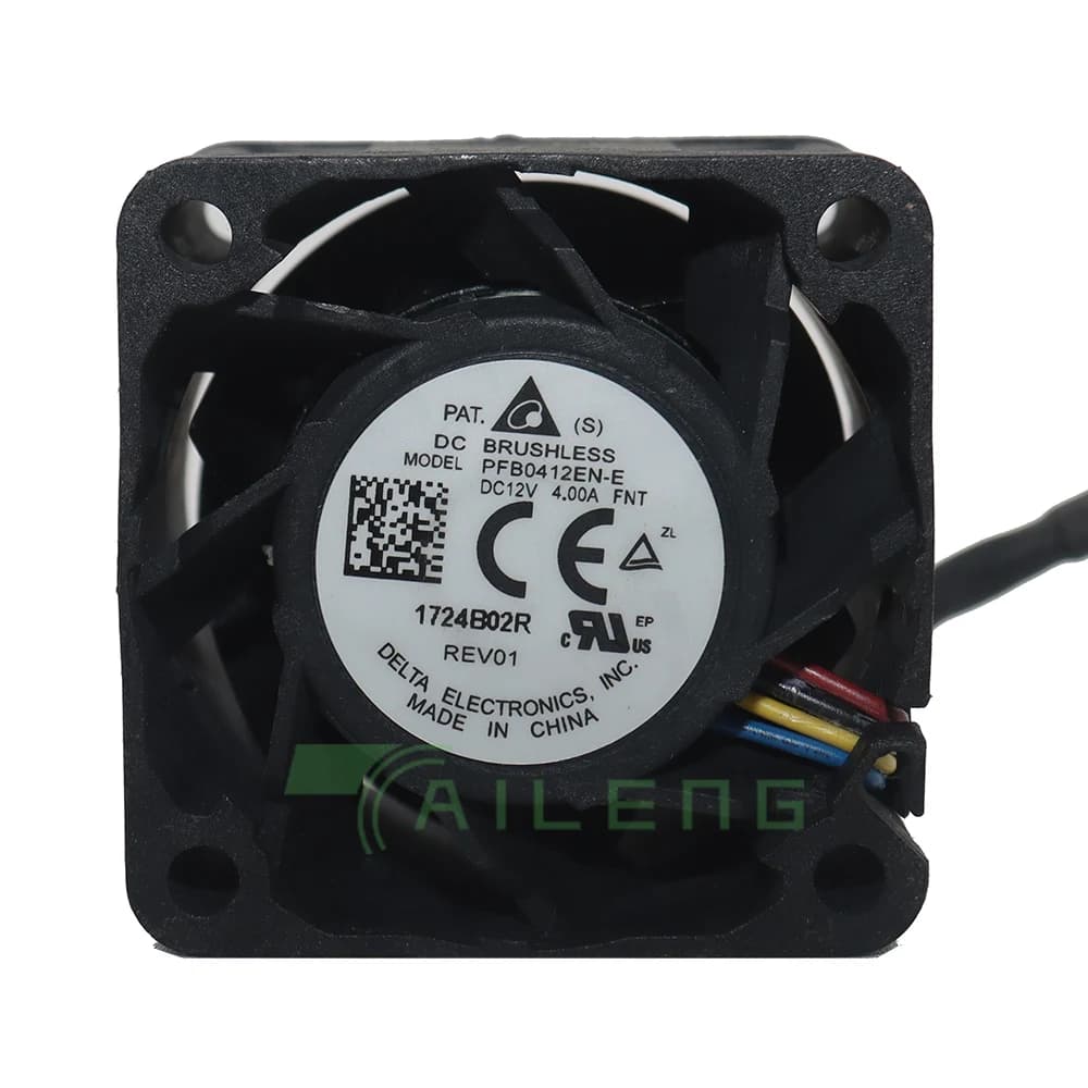 Nuova ventola di raffreddamento del Server Delta Electronics PFB0412EN-E DC 12V 4.00A 40x40x28mm 4CM 40MM a 4 fili