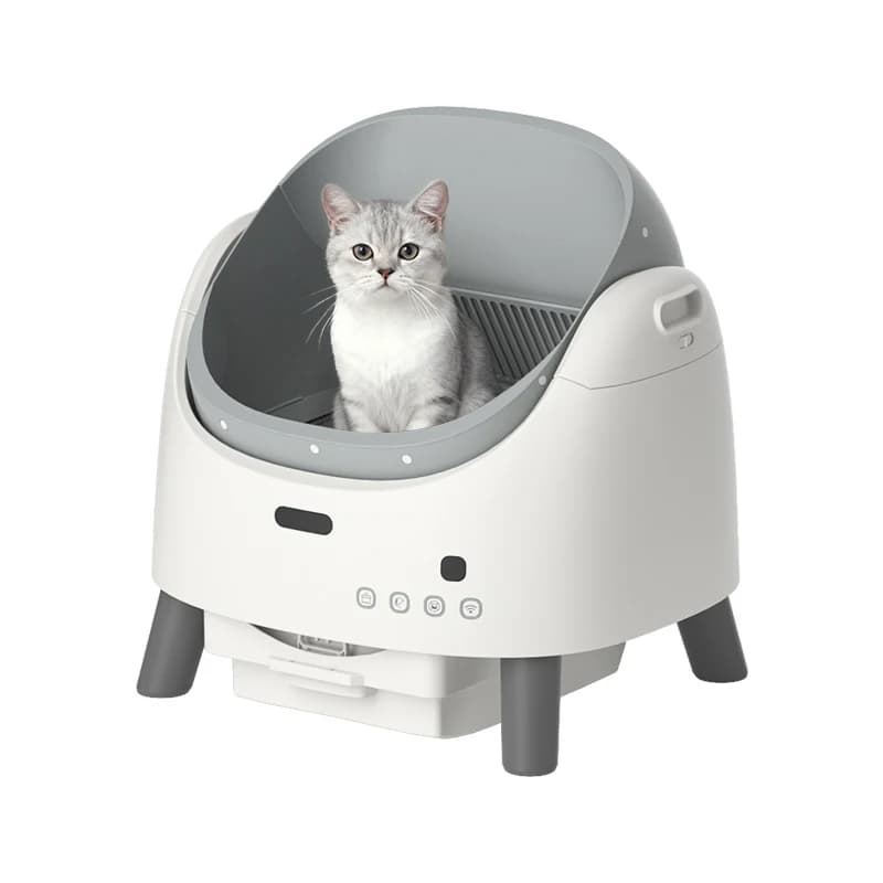 Cestino Intelligente con App, Pulizia Automatica Remota, Monitoraggio della Salute, Cestino Automatico per Animali Domestici